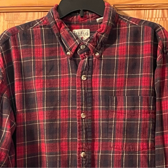 Men’s Red Head Brand Plaid Shirt, Size 2XL - Picture 2 of 9